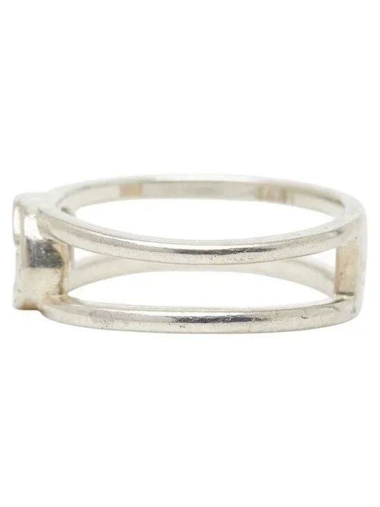 Gucci Interlocking Wide Open Band Ring Silver - Picture 4 of 7